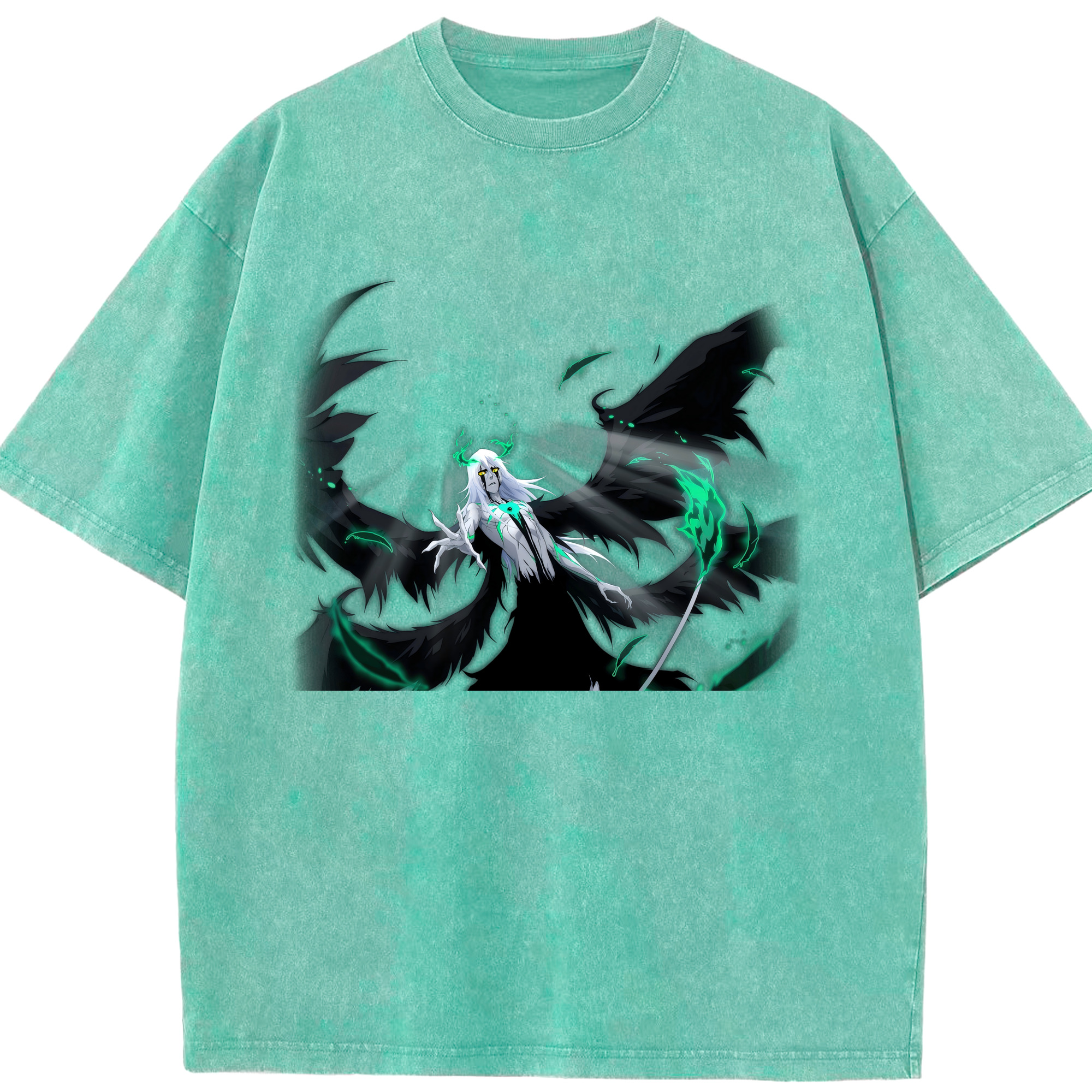 （画像用） ブリーチ ウルキオラ·シファー BLEACH Ulquiorra cifer 綿100% ヴィンテージ風 半袖Tシャツ（フロントプリント）